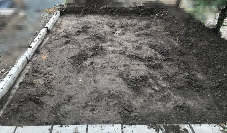 庭にタイルを敷く方法 敷石の敷き方 を紹介 初ガーデニングdiy と げのブログ